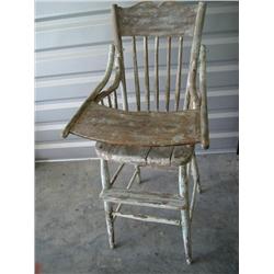 Wood high chair