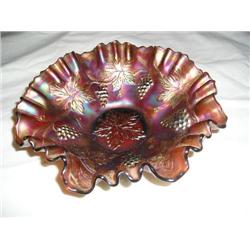 Carnival glass bowl