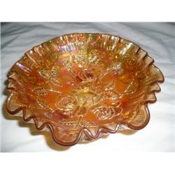 Carnival glass bowl
