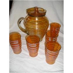 Buttermild pitcher and glasses