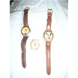 Three Mickey Mouse watches