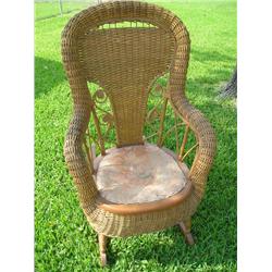 Wicker rocker