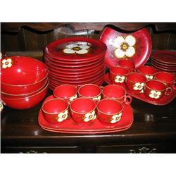 Feinkeramik Germany red china