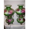 Image 1 : Pair of large floral lamps