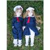 Image 1 : Pair of sailor dolls