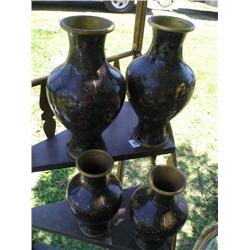 Cloisonneware vases