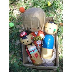 Japanese wood dolls