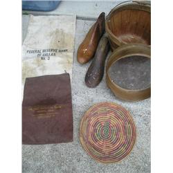 Bucket, basket misc.