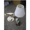 Image 1 : Vintage style phone, lamp