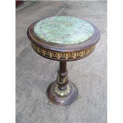 Marble top lamp table