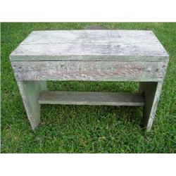Primitive wood bench