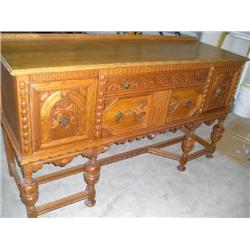 Oak buffet