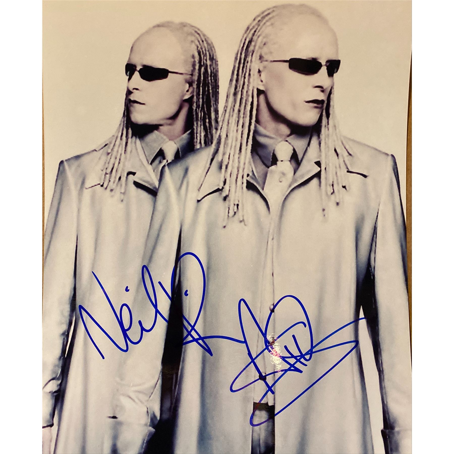 The Matrix Reloaded Alex and Neil Rayment signed movie photo