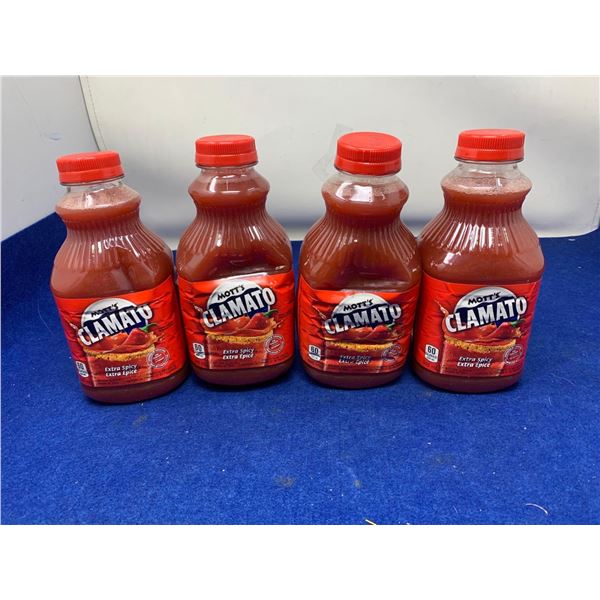 Mott's Clamato Extra Spicy Tomato Clam Cocktail (4 x 945ml)