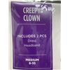 Image 2 : Creepy Clown 2pc Kids Costume (Medium 8-19)