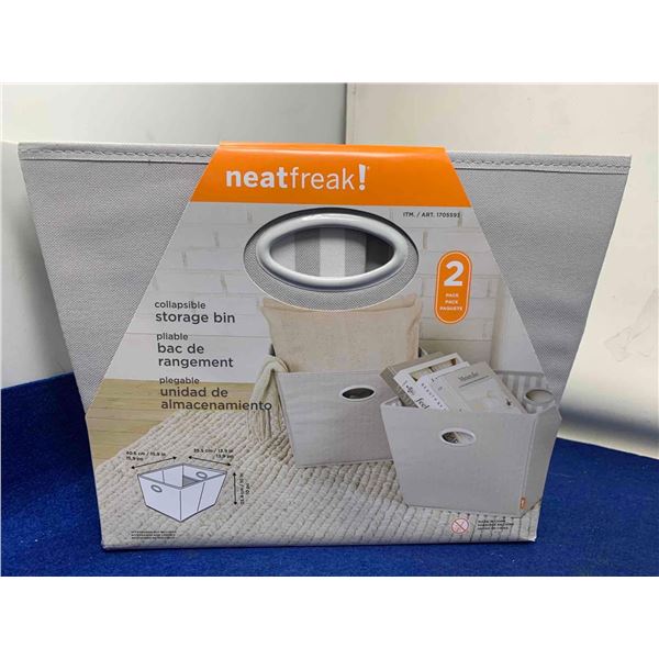 Neat Freak 2pk Collapsible Storage Bin