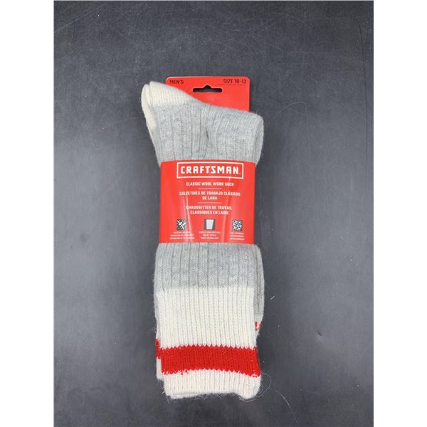 Craftsman Classic Wool Work Sock (3pk size 10-13)