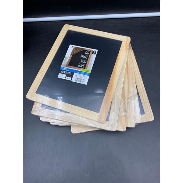 Lot of 6 Chalkboard (8.5in x 10.5in x .25in)