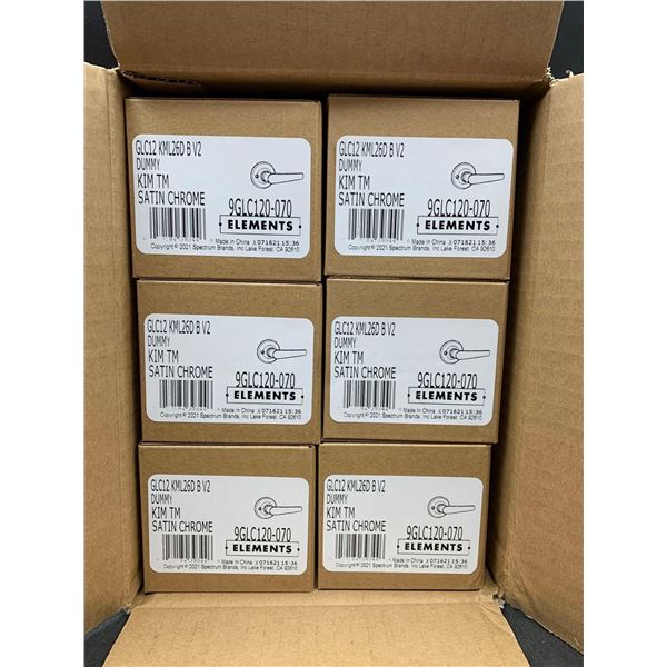 Elements Satin Chrome Dummy Latch (6ct)