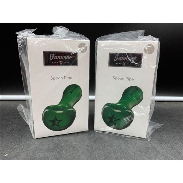 Famous X 4in Glass Pipe (2ct)