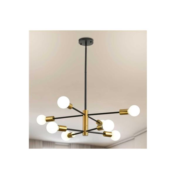 Melucee Sputnik Chandelier Farmhouse Orb 8 Lights
