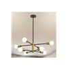 Image 1 : Melucee Sputnik Chandelier Farmhouse Orb 8 Lights