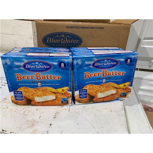 FROZEN - Blue Water Beer Battered Alaska Pollock Filets 6x450g
