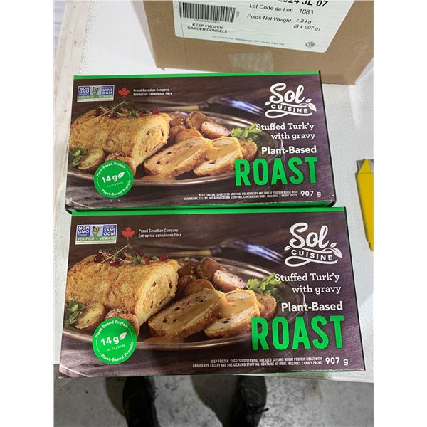 FROZEN - Sol Cuisine Stuffed Plant Based Turkey with Gravy 2x907g