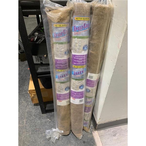 Better Barriers Burlap 40" x  25' Lot of 3