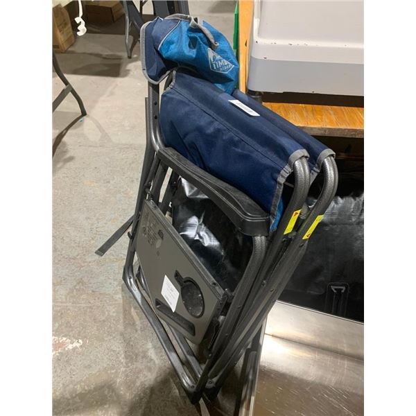 Timber Ridge Outdoor Folding Directors Chair with Side Table