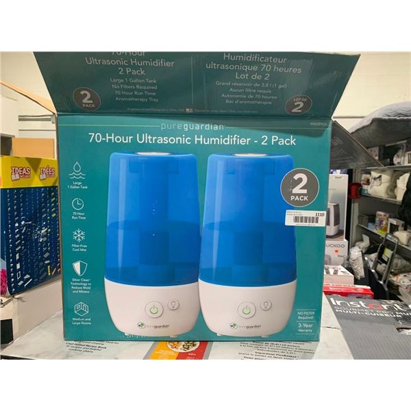 PureGuardian 70- Hour UltraSonic Humidifier  - 2 Pack