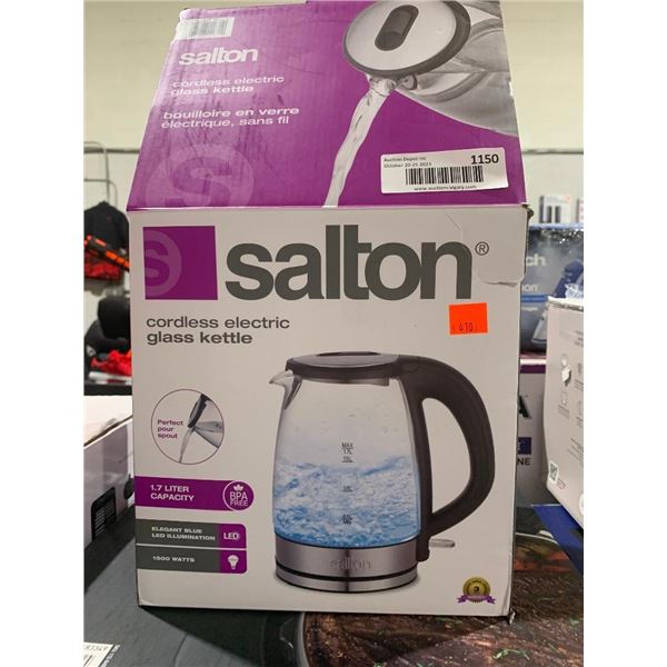 Salton Cordless Electric Glass Kettle
