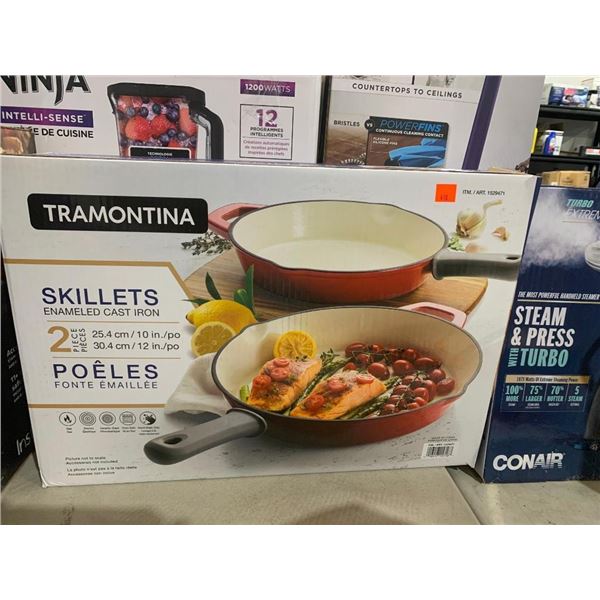 Tramontina Skillets Enameled Cast Iron 10" & 12"