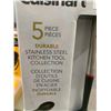 Image 2 : Cuisinart 5 Piece Durable Stainless Steel Kitchen Tool Collection