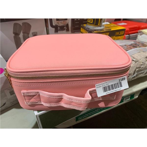 Micsci Make Up Travel Train Case w/ LED Mirror