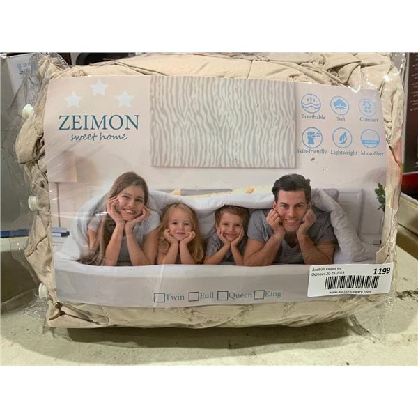 ZEIMON Khaki Tufted Duvet Cover Queen Size