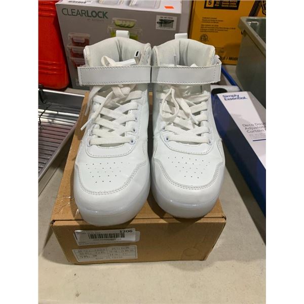 APTESOL LED Light Up Shoes High Top Cool USB Rechargeable Flashing Sneakers for Unisex Size 38UK (6.