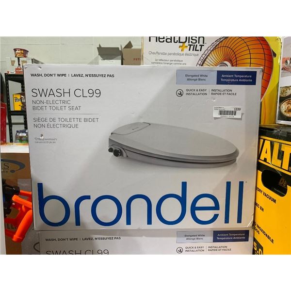 Brondell Swash CL99 Non-Electric Bidet Toilet Seat