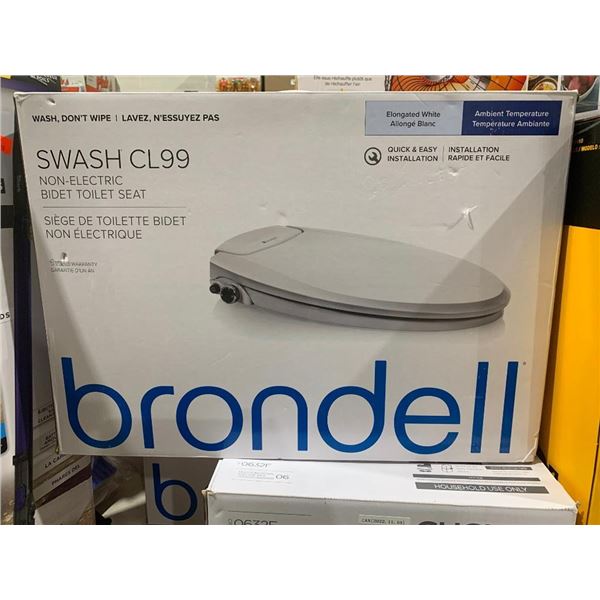 Brondell Swash CL99 Non-Electric Bidet Toilet Seat