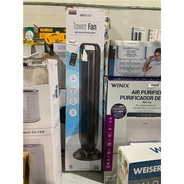 Seville Classics Tower Fan with Remote