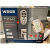 Image 1 : Weiser Halo Wi-Fi Smart Lock Electronic Deadbolt & Handleset Combo Pack