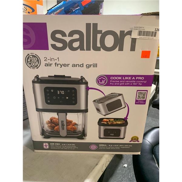 Salton 2 in 1 Air Fryer & Grill