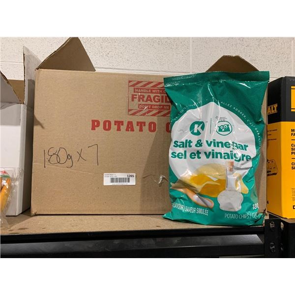 Circle K Salt & Vinegar Chips 7 x 180g