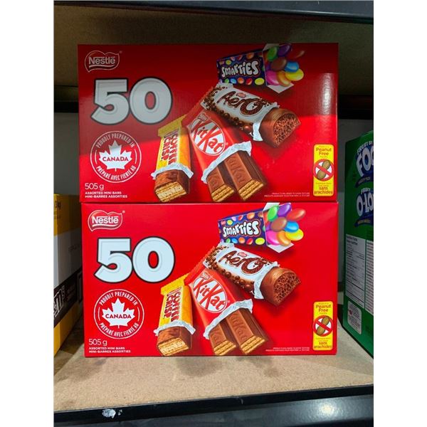 Nestle  Snack Size Chocolate Bars 2x50 pack