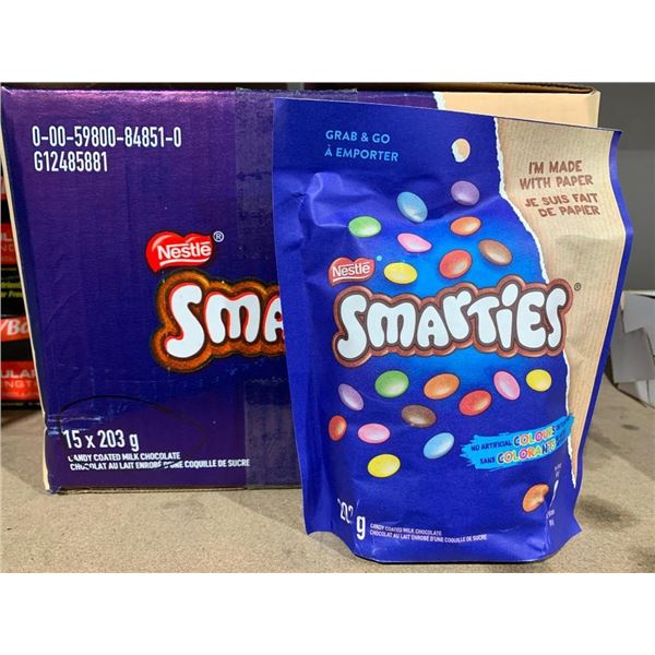 Nestle Smarties Pouches - Lot of 15 x 203g