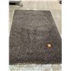 Image 1 : 5'4" x 7'6" Dark Grey Shag Area Rug