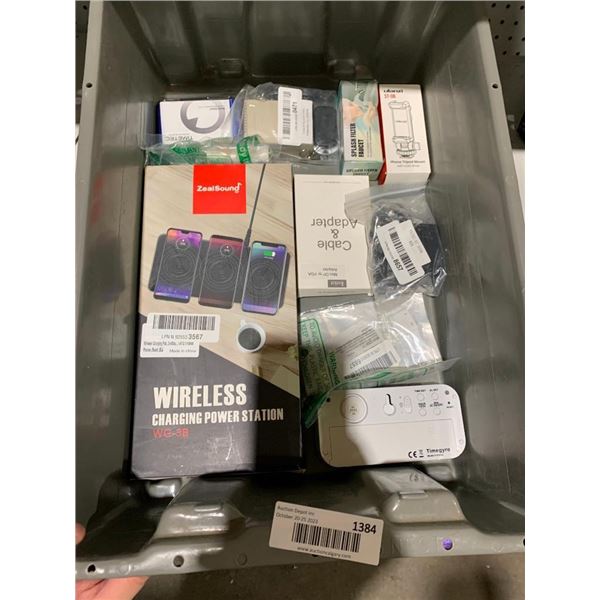 Bin of Assorted Electronics - Bin Included