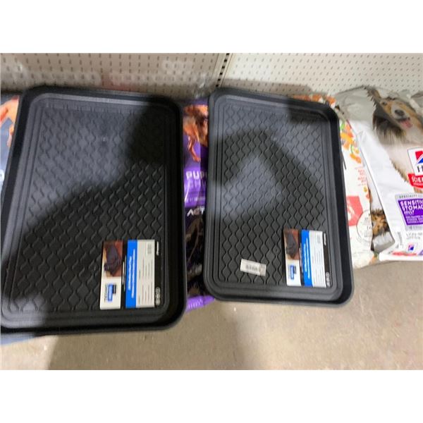 Lot of 2 Techno Boots Classic All Weather boot tray 23.75"x15.75"x1"