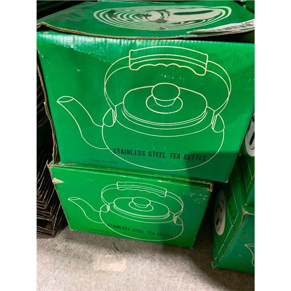 Lot of 2 -  Liter Stainless Steel Stovetop Kettles