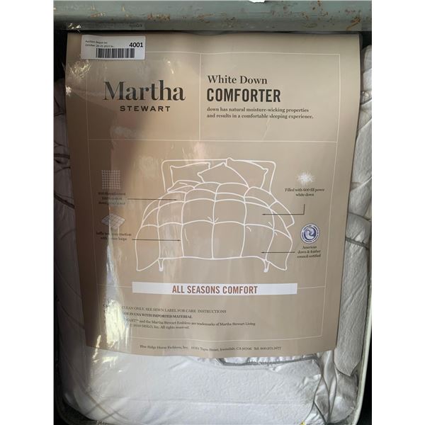 Martha Stewart White Down Comforter